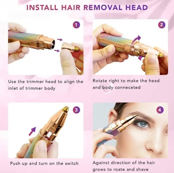 Flawless Facial Hair Remover 2-in-1